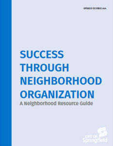 Success Through Neighborhood Organization cover