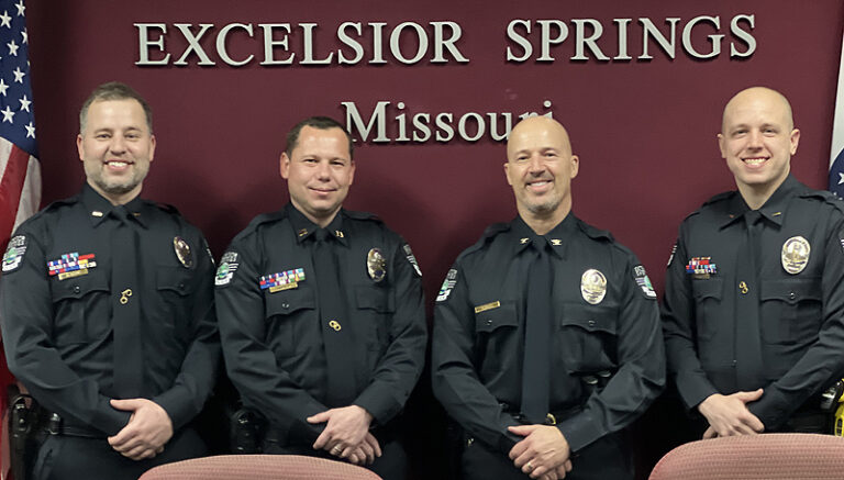 Promotion Ceremony Held Excelsior Springs Police Department