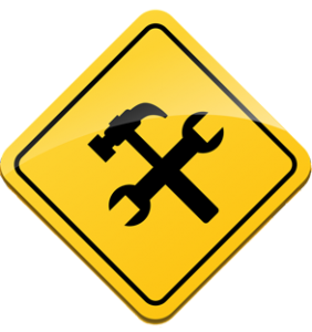 Maintenance Sign illustration