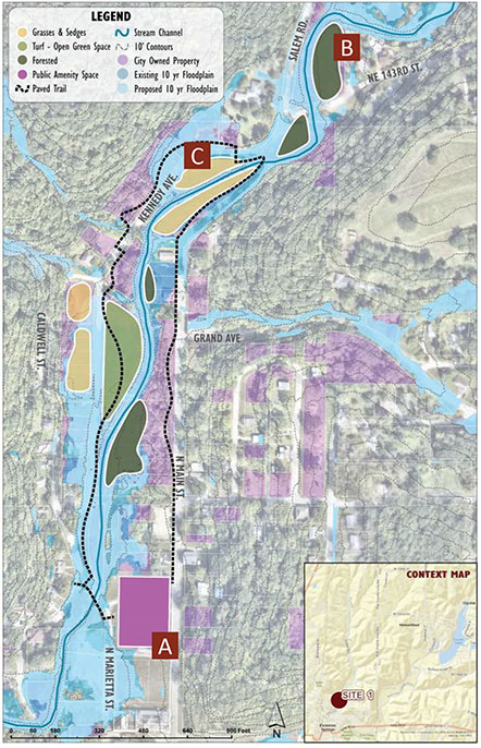 Fishing River Watershed Project Phase 1 map

