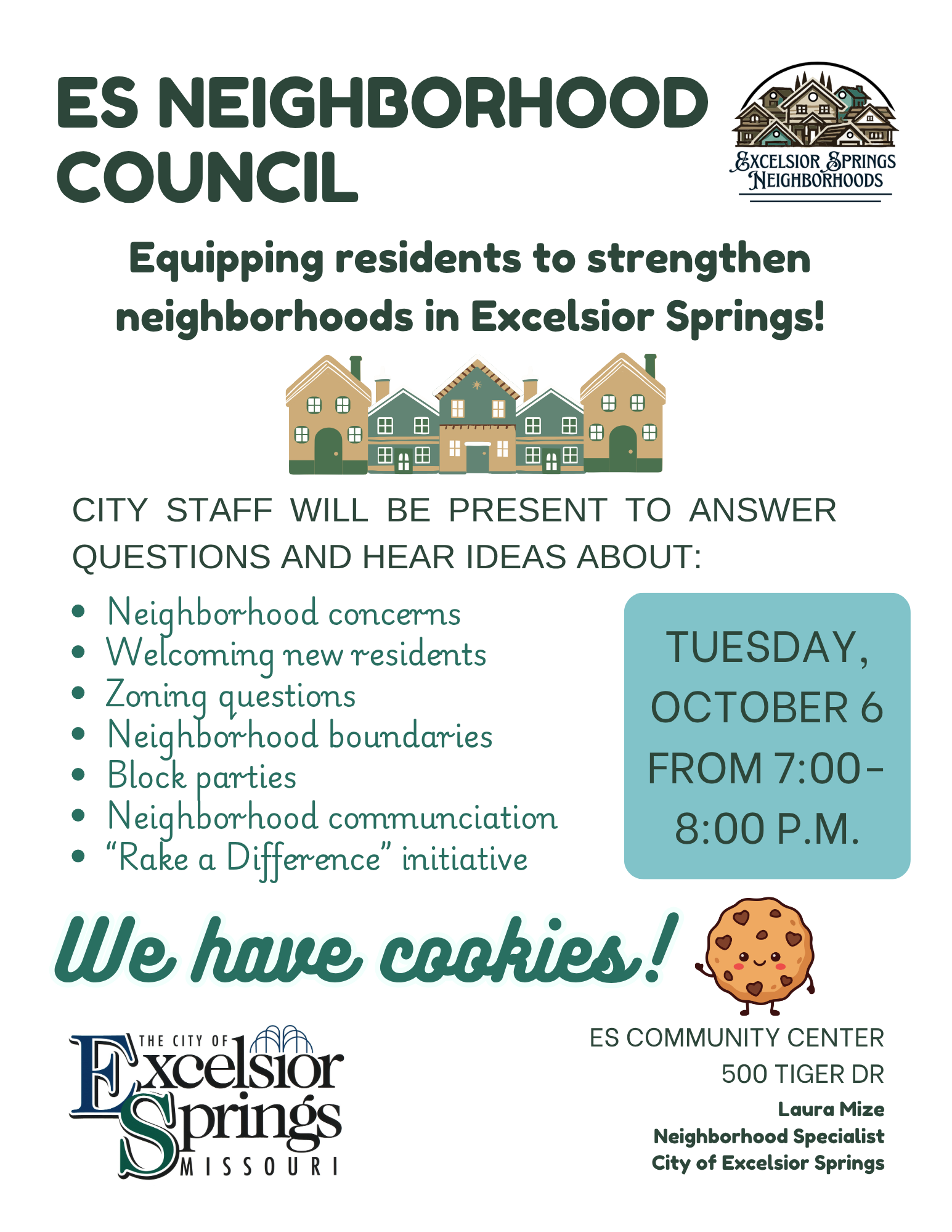 ES Neighborhood Council forum flyer